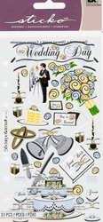 Wedding Day, 4x7", scrapbook stickers (Sticko)
