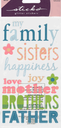 Family, 4x7", scrapbook stickers (Sticko)