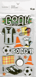 Soccer - Goal, 3D scrapbook stickers 4x7" (Recollections)<br><font color=red>40% off</font>