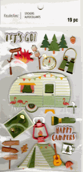 Happy Campers, 3D scrapbook stickers 4x7" (Recollections)<br><font color=red>40% off</font>
