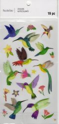 Birds, 3D scrapbook stickers 4x7" (Recollections) 