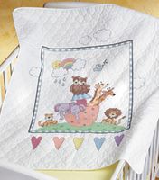 Noah's Ark Quilt, STAMPED cross stitch (Janlynn)