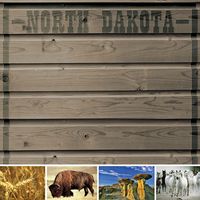 North Dakota, Travel, States, scrapbook paper (Stamping Station)