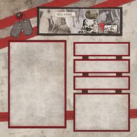 Nurse w/frames, medical scrapbook paper (Stamping Station)