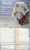 Nursery Time Afghan, Rainbow, 38" x 38" cross stitch (Charles Craft)<br><font color=red>ALMOST SOLD OUT</font>