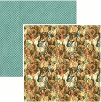 Off to the Races Collection, Hot to Trot, double-sided scrapbook paper (Graphic 45)