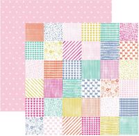 Oh My Heart Collection, Paige Evans #24, love double-sided scrapbook paper (Pink Paislee<br><font color=red>35% off</font>