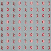 Ohio State University (Brutus) gray background, scrapbook paper, 12" x 12" (Sports Solution)