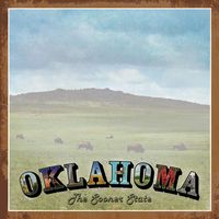 Oklahoma, Vintage, States scrapbook paper (Stamping Station)