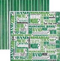 On the Field, Marching Band & music, double-sided, scrapbook paper (Reminisce)