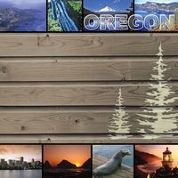 Oregon, Travel, States, scrapbook paper (Stamping Station)