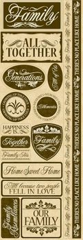 Our Family, Cardstock Stickers, scrapbook (Reminisce)