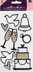 Wedding, Outline Icons, scrapbook stickers (Sticko)<br><font color=red>25% off</font>
