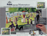 Paint Your Own Masterpiece, A Sunday On La Gran de Jatte, 11x14" paint by number kit (Royal Brush)