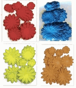 Paper flowers, mixed sizes, scrapbook, 60/pack (Kaisercraft)<br>(4_choices)<br><font color=red>28% off</font>