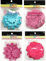 Paper Flowers, works with Brads, 40/pkg (Eyelet Outlet)<br>(4_choices)