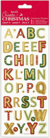 Papermania Create Christmas Foiled & Embossed Stickers-Christmas Alphas Upper Case (DOCrafts)<br><font color=red>25% off</font>