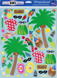 Really Big Stickers - Paradise, scrapbook stickers, 9x11" (Sticko) <br><font color=red>25% off</font> 