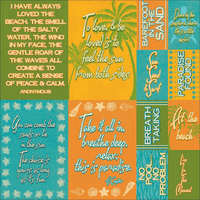 Paradiso, Die cut scrapbook stickers, 12x12" (Reminisce)