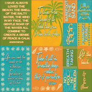 Paradiso, Die cut scrapbook stickers, 12x12" (Reminisce)
