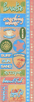 Paradiso, Die cut scrapbook stickers, 4x12" (Reminisce)