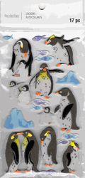 Penguins, 3D scrapbook stickers 4x7" (Recollections)<br><font color=red>40% off</font>