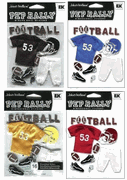 Pep Rally, Football, 3D scrapbook stickers (EK Success, Jolee's Boutique)<br>(4_choices).