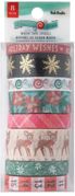 Peppermint Kisses, Christmas Washi Tape, pack of 8 rolls, scrapbook (Vicki Boutin)<br><font color=red>25% off</font>
