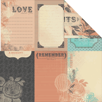 Periwinkle Collection, Impression, double-sided scrapbook paper (Kaisercraft)<br><font color=red>50% off</font>