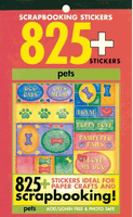 Pets, scrapbooking stickers booklet, 825+ stickers (Memories in the Making)<br><font color=red>50% off</font>