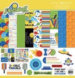 Pickleball Collection Pack, 12 scrapbook papers, 1 sticker sheet, 12" x 12" (Photoplay)