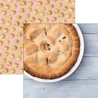 Pie Time Collection, Apple Pie, food double-sided, travel scrapbook paper (Reminisce) 