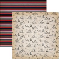 Pirates Collection, Scallywag Stripes, double-sided, scrapbook paper (Carta Bella)<br><font color=red>25% off</font>