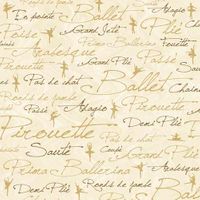 Pirouette Collage, ballet & dance scrapbook paper (Karen Foster)