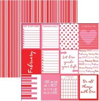 Plan It Now, collection, February, double-sided, scrapbook paper (Reminisce)<br><font color=red>25% off</font>