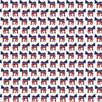 Political, Democrat Donkey, minis, scrapbook paper (Stamping Station)