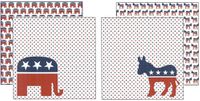 Political & Election scrapbook papers, Republican & Democrat<br>(7_choices)