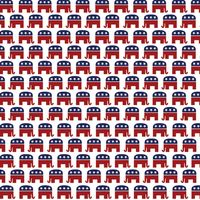 Political, Republican Elephant, minis, scrapbook paper (Stamping Station)