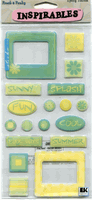 Pool Party, Epoxy Tokens, Inspirables, scrapbook stickers (Sticko)<br><font color=red>50% off</font>