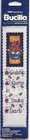 Pre-Printed Bookmark, Teapot with Roses, cross stitch (Bucilla)<br><font color=red>25% off</font>