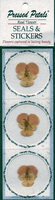 Pressed Petals, real flowers, Seals & Stickers, Yellow Flowers<br><font color=red>50% off</font>