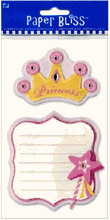 Princess, 3D scrapbook stickers (Paper Bliss)