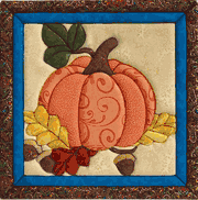 Quilt-Magic No Sew Wall Hanging Kit, Fall Pumpkin #458