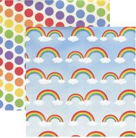 Rainbow Connection #11, double-sided, scrapbook paper (Ella & Viv)<br><font color=red>25% off</font>