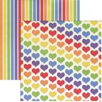 Rainbow Connection #5, double-sided, scrapbook paper (Ella & Viv)<br><font color=red>25% off</font>