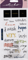 Remember To..., 4x7", scrapbook stickers (Sticko)