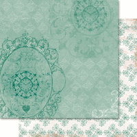 Reminisce Collection, Drawing Room, double-sided, flower scrapbook cardstock (Ruby Rock-It)<br><font color=red>50% off</font>