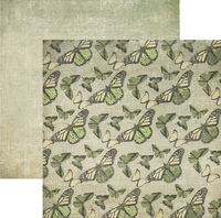 Retro Twist Collection, Fantasy Flight, Butterflies double-sided scrapbook cardstock (FabScraps)<br><font color=red>50% off</font>