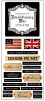 Revolutionary War Battles, scrapbook stickers (Stamping Station)