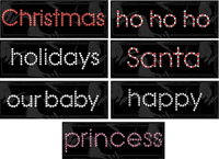 Rhinestone Word Stickers, scrapbook (Me & My Big Ideas)<br>(15_choices)<br><font color=red>50% off</font>